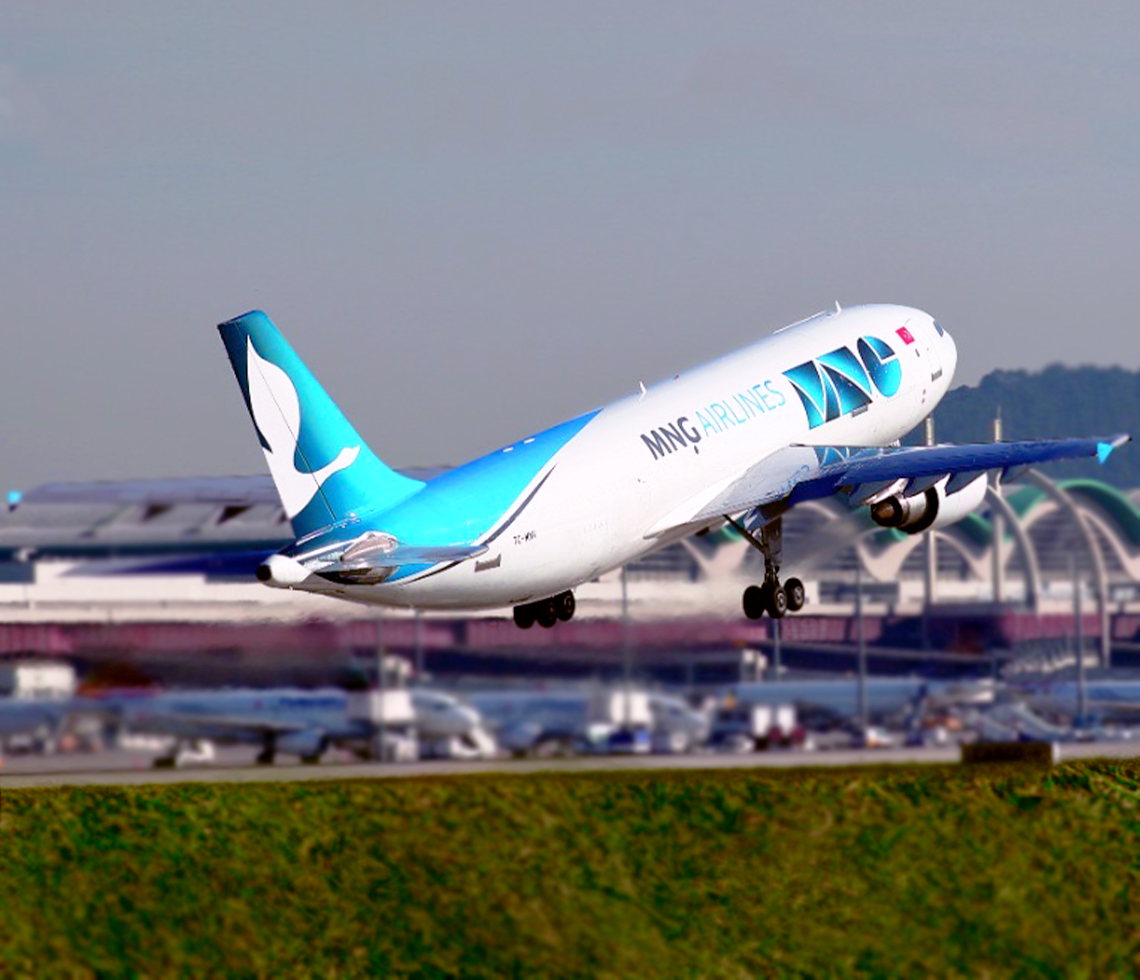 A300-600F cargo charter aircraft freight flight taking off