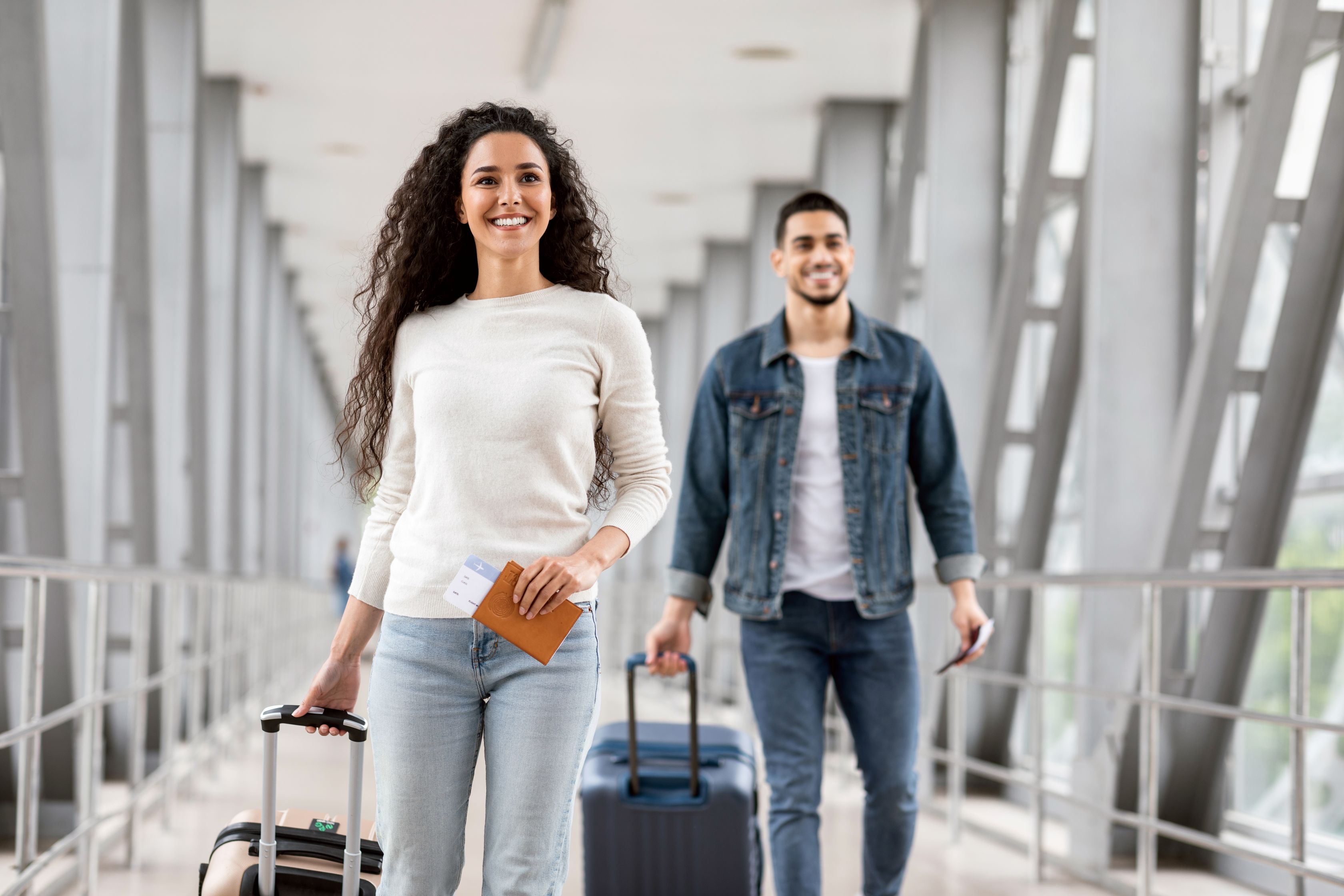 Passengers in Airport Terminal
