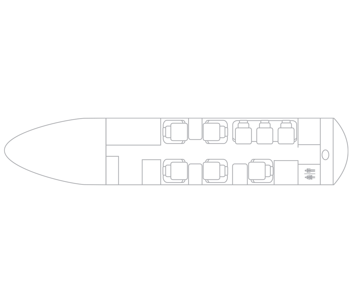 Hawker 750 interior specifications