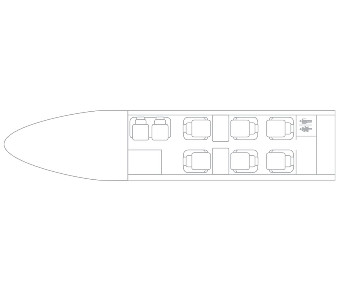Cessna Citation CJ3 interior specifications