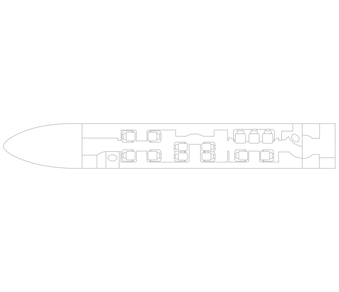 Embraer Legacy 600 interior cabin specifications