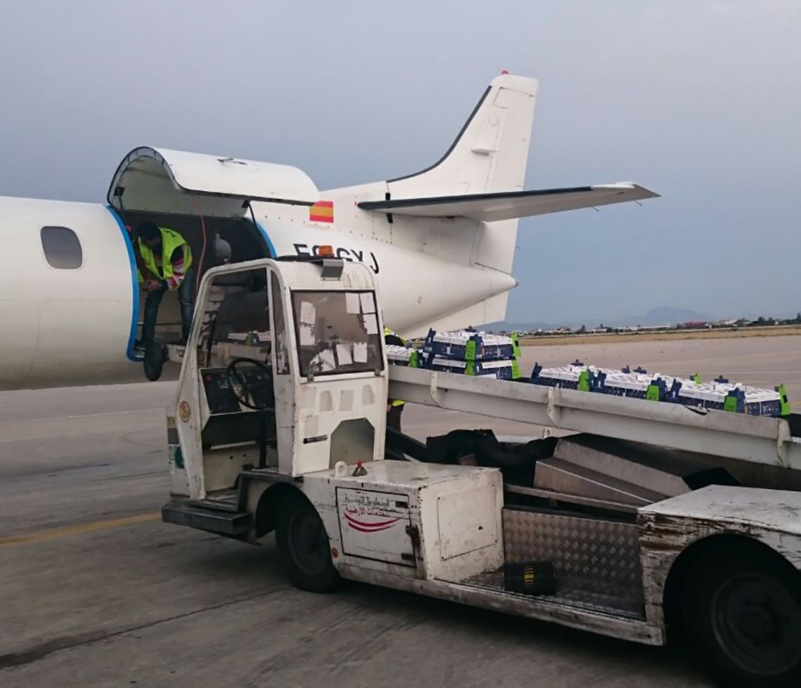 Metro III cargo aircraft charter sideloading freight plane with crew
